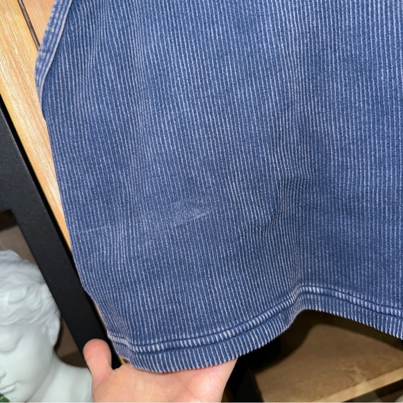 FP Movement Happiness Runs Long Cropped Tank Top ribbed vintage navy M/L faded - Picture 6 of 7